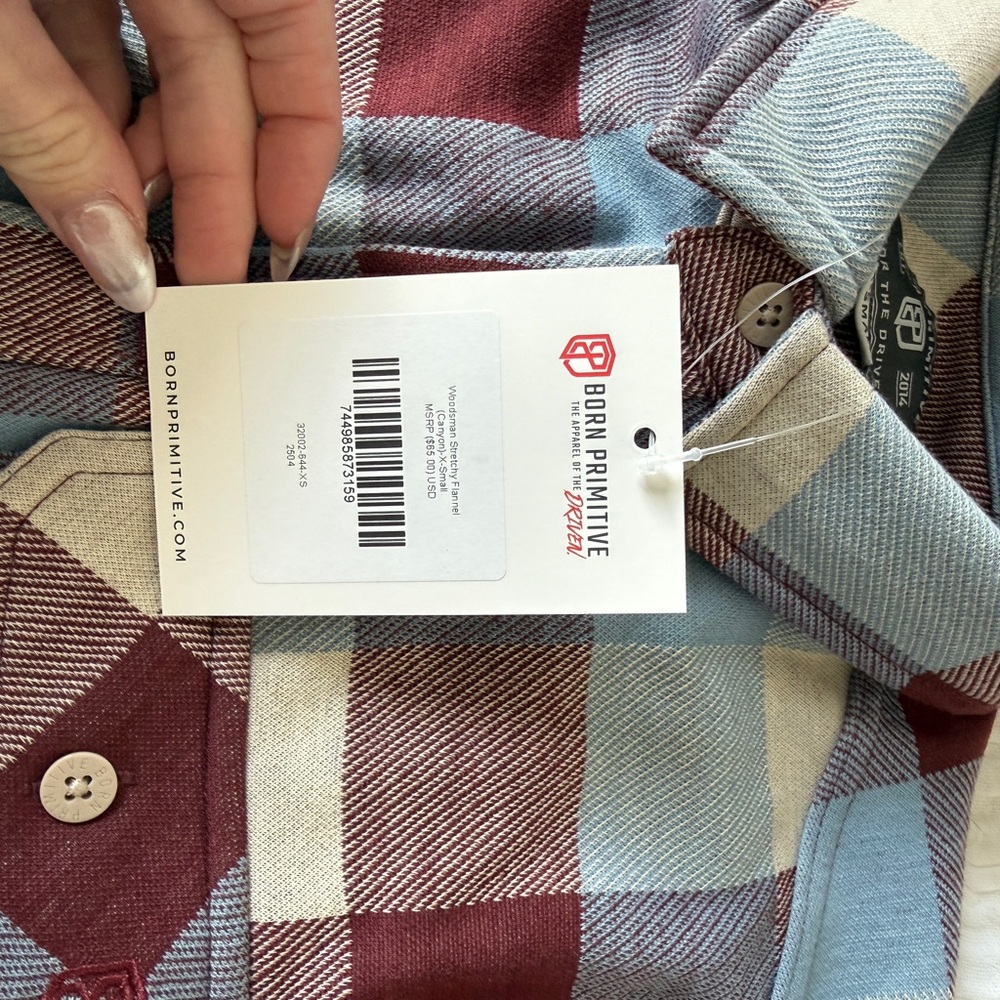 Born Primitive woodsman stretchy flannel - Picture 4 of 7